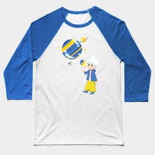 Space Bubble Planet Baseball T-Shirt